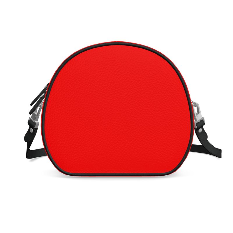 British Red Round Box Bag