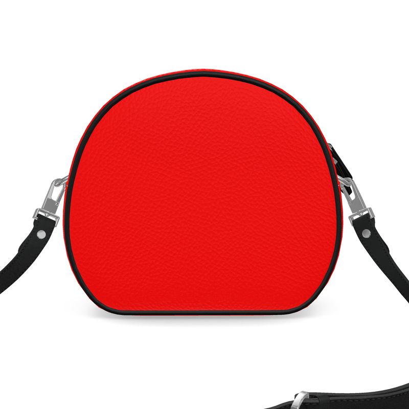 British Red Round Box Bag