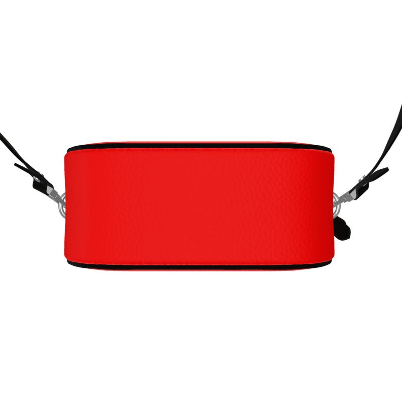 British Red Round Box Bag