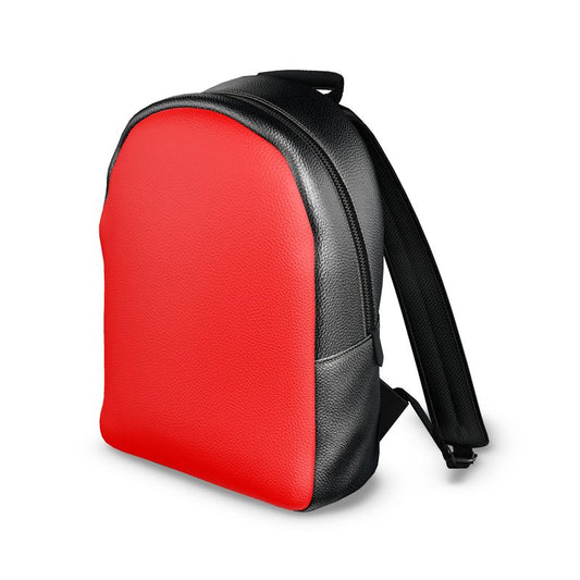 British Red Colville Leather Backpack