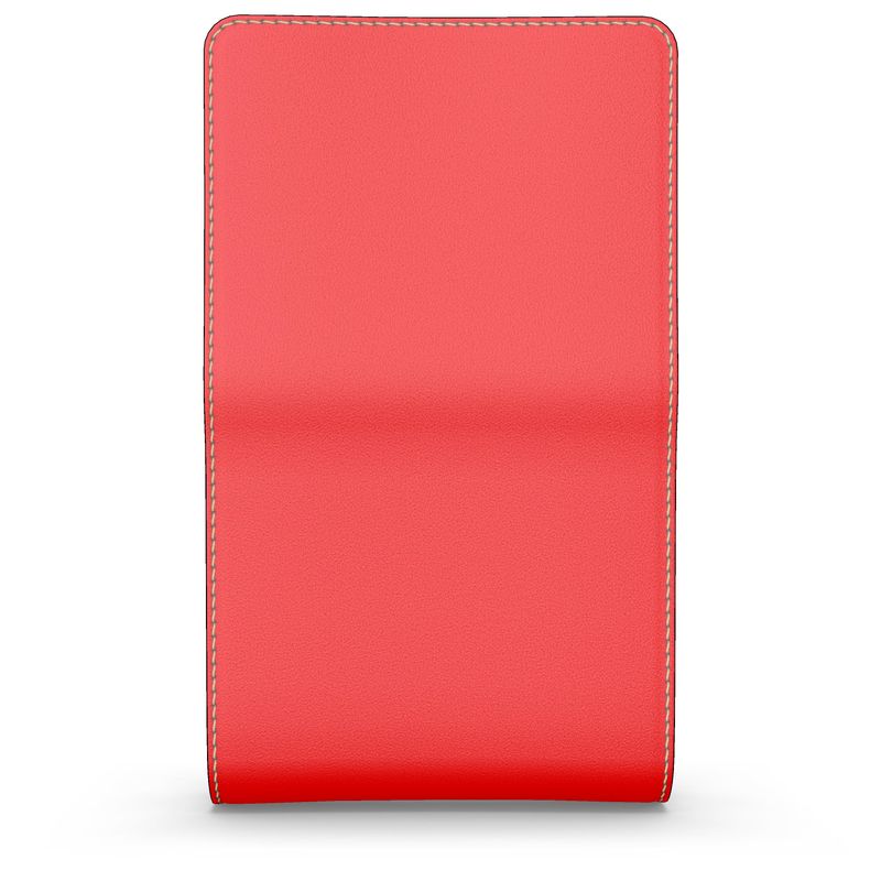 British Red Small Leather Foldover Purse
