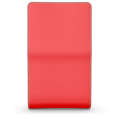British Red Small Leather Foldover Purse