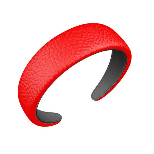 British Red Leather Headband