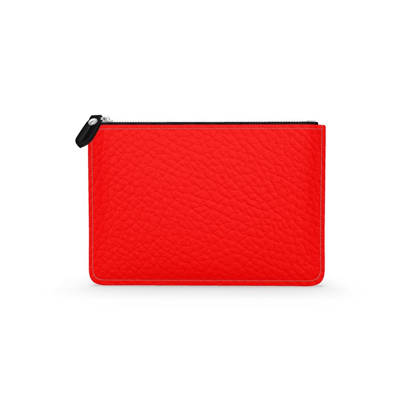 British Red Leather Pouch