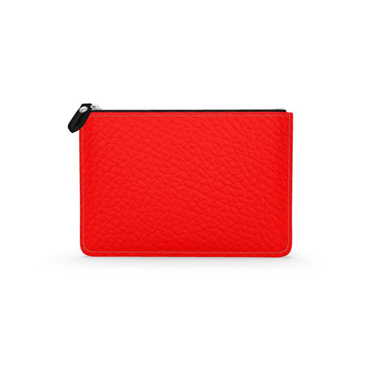 British Red Leather Pouch