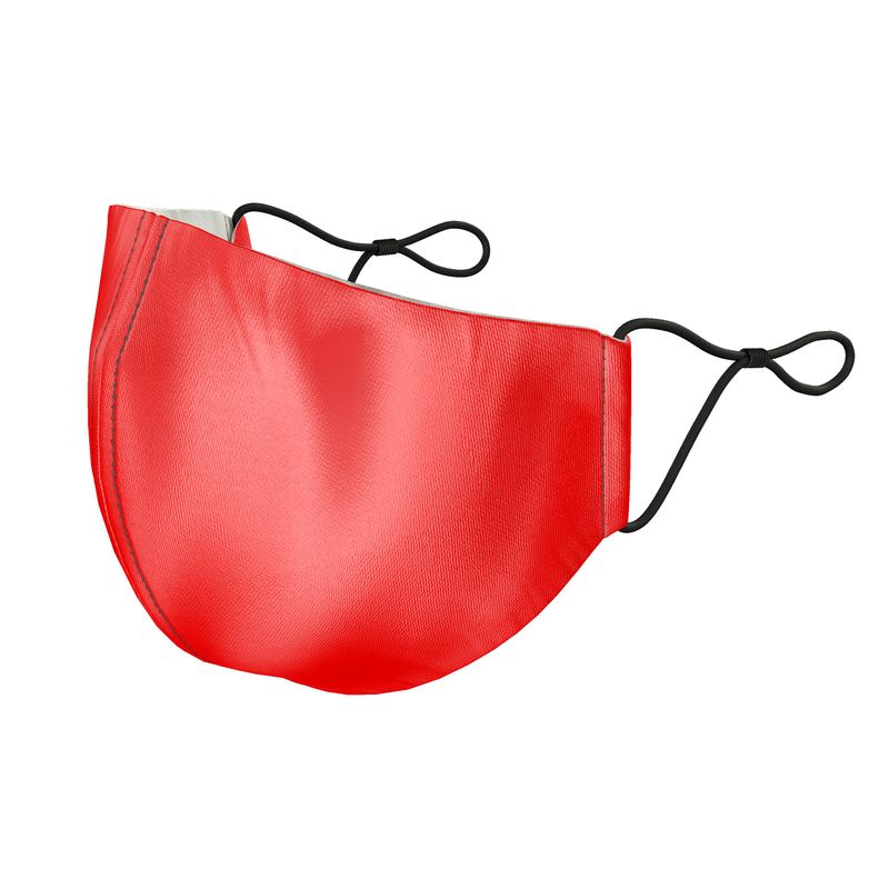 British Red Silk Face Masks