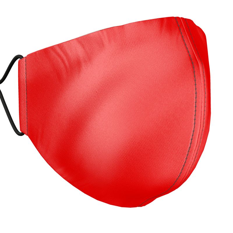British Red Silk Face Masks