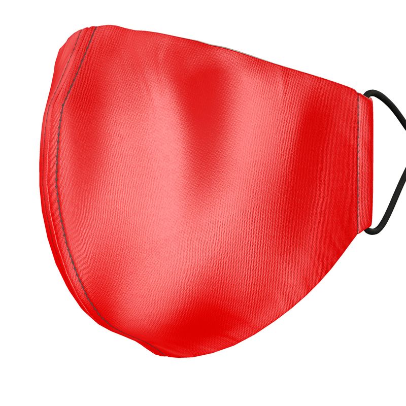 British Red Silk Face Masks