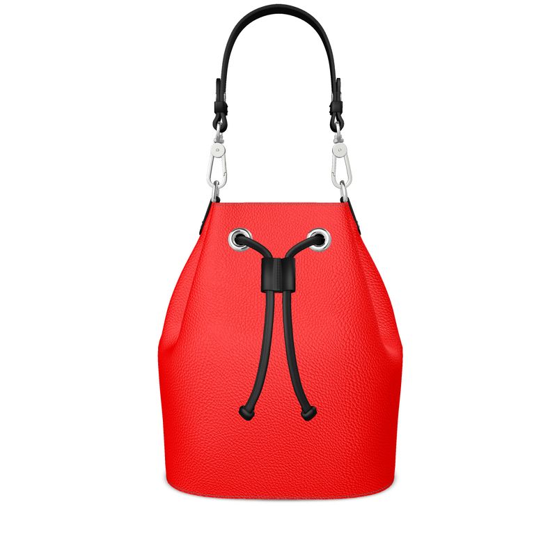 British Red Bucket Bag
