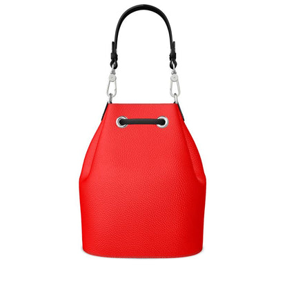British Red Bucket Bag