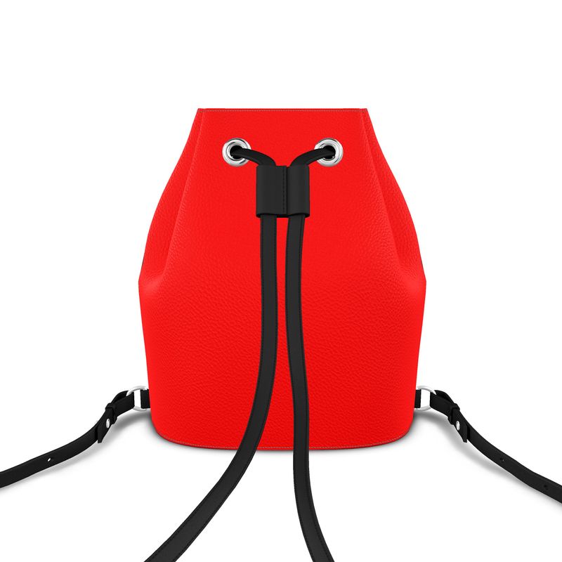 British Red Bucket Backpack