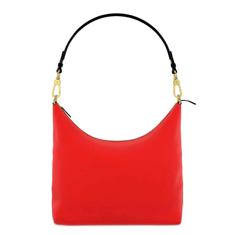 British Red Square Hobo Bag