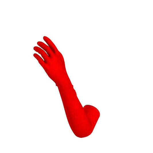 British Red Long gloves