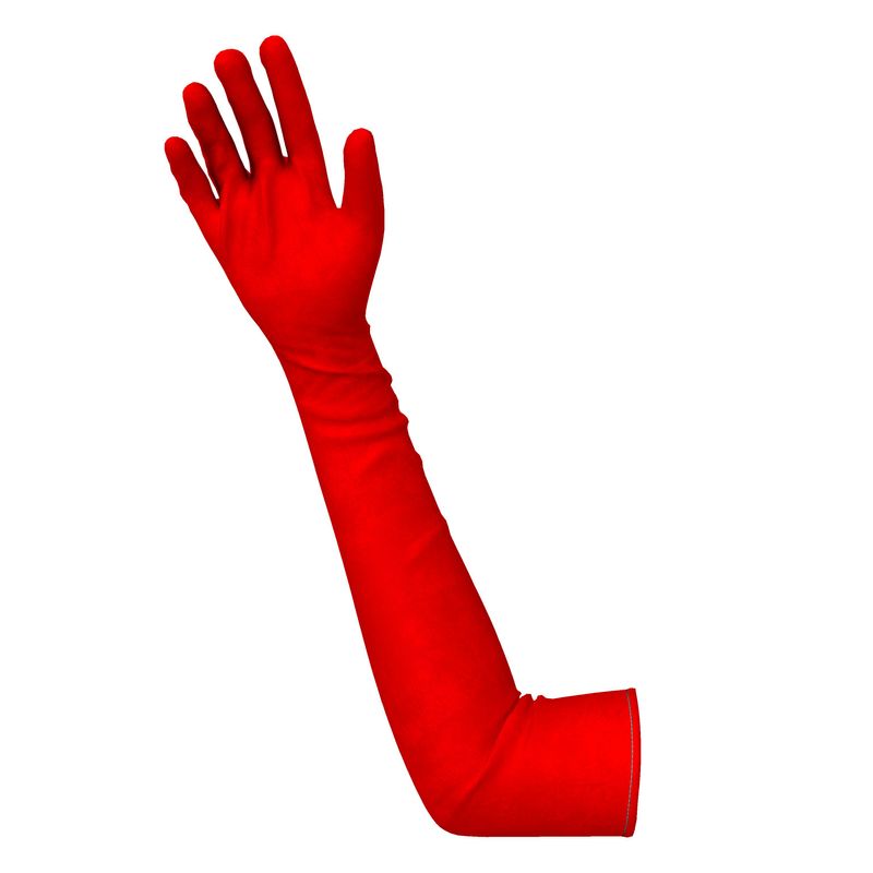 British Red Long gloves