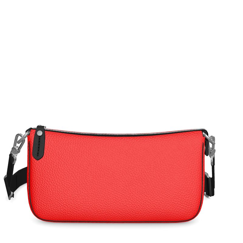 British Red Baguette Bag