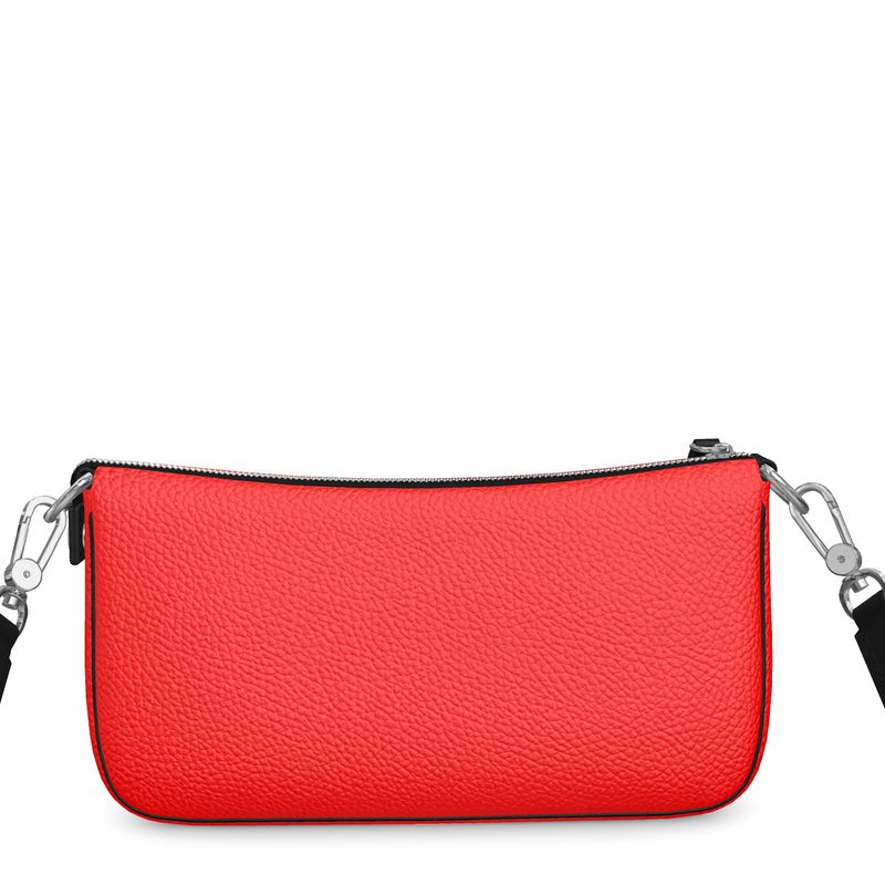 British Red Baguette Bag