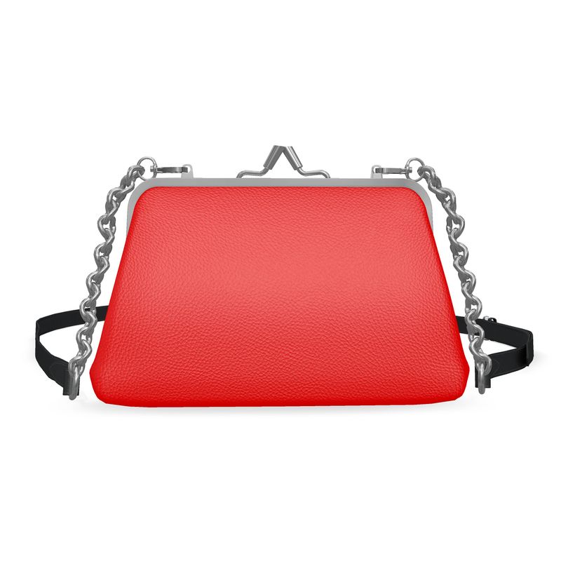 British Red Flat Frame Bag