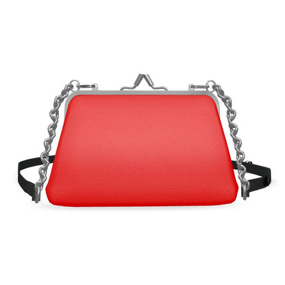 British Red Flat Frame Bag