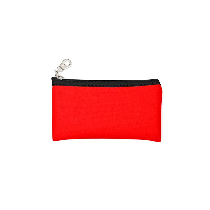 British Red Zip Top Pouch