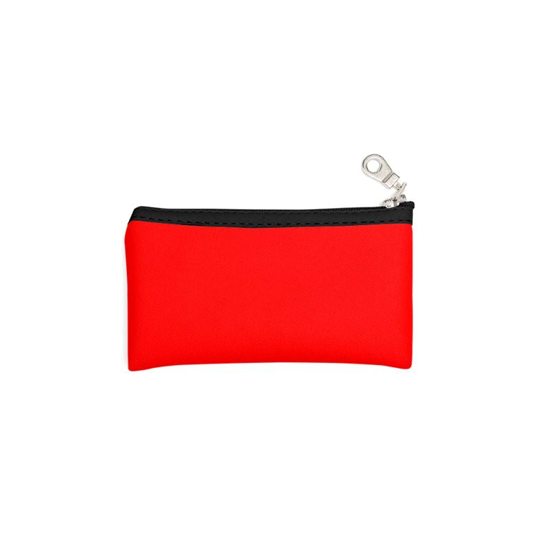 British Red Zip Top Pouch