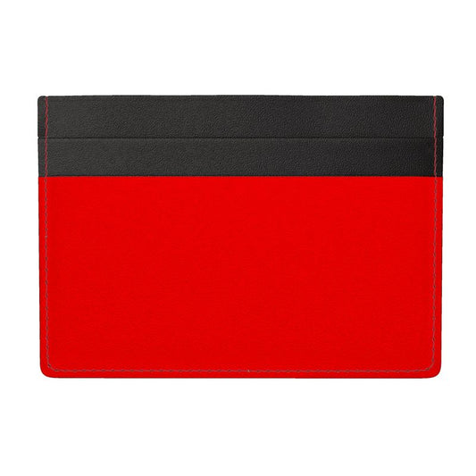 British Red Leather Card Holder