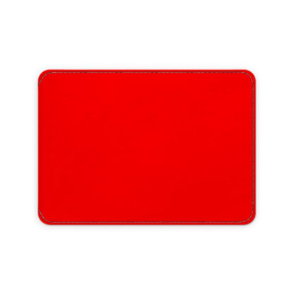 British Red Leather Card Case