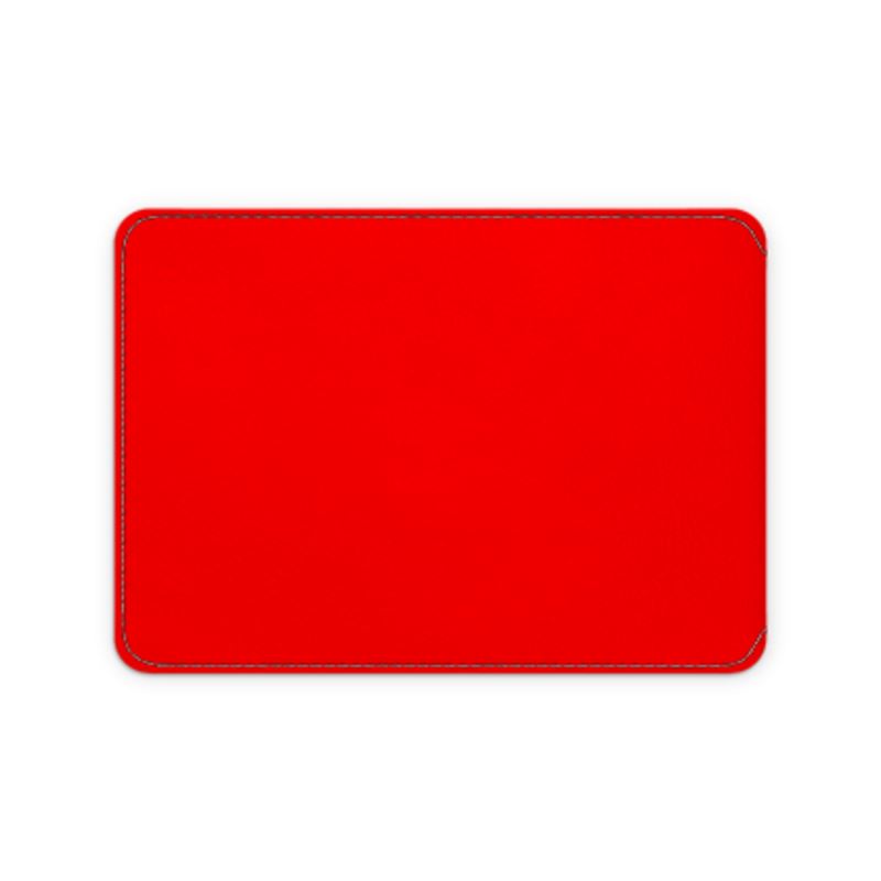 British Red Leather Card Case