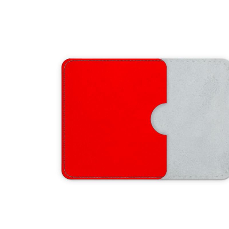 British Red Leather Card Case
