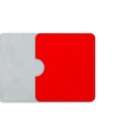 British Red Leather Card Case