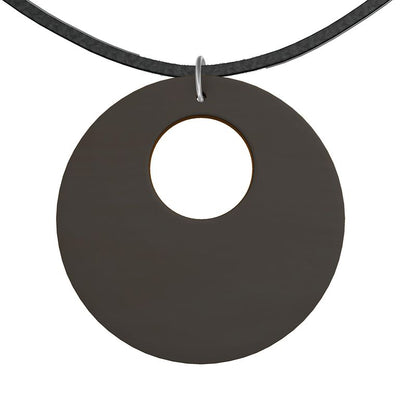 Black Gold Wooden Pendant Organic Shapes
