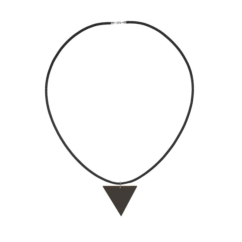 Black Gold Wooden Pendant Geometric Shapes