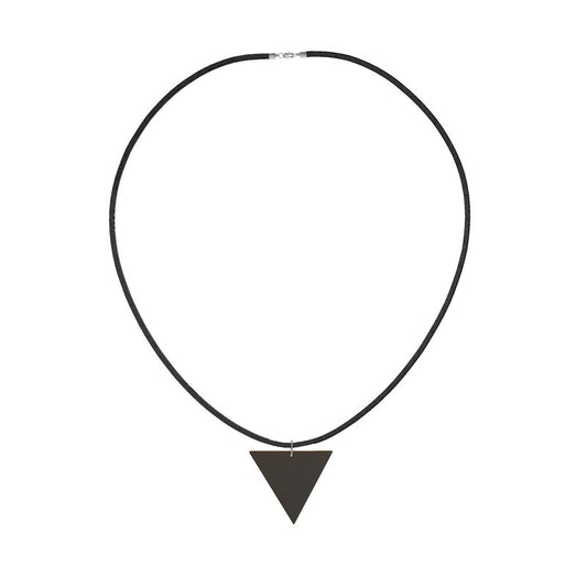 Black Gold Wooden Pendant Geometric Shapes