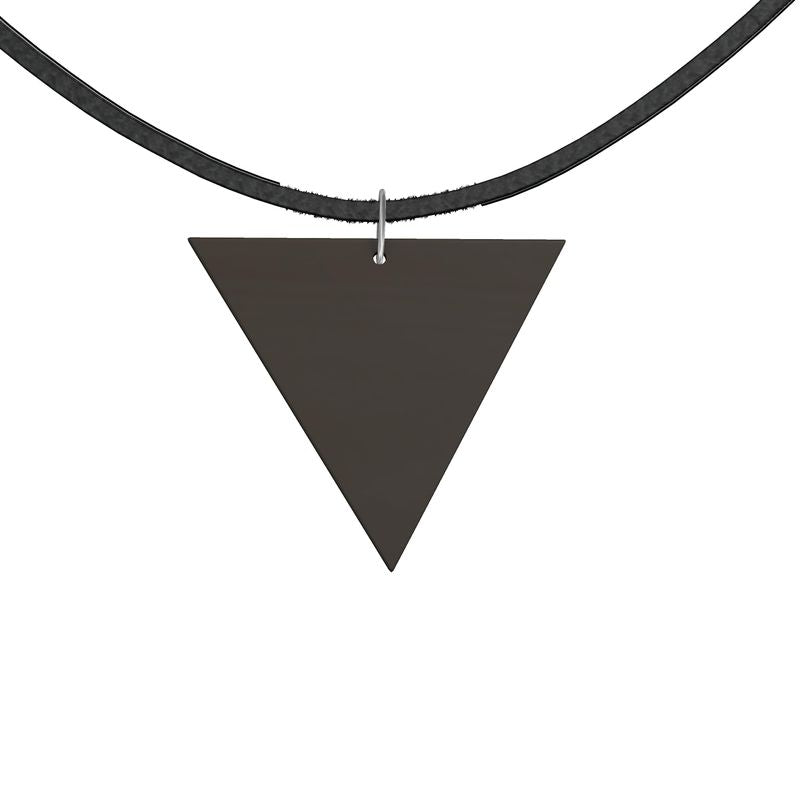 Black Gold Wooden Pendant Geometric Shapes