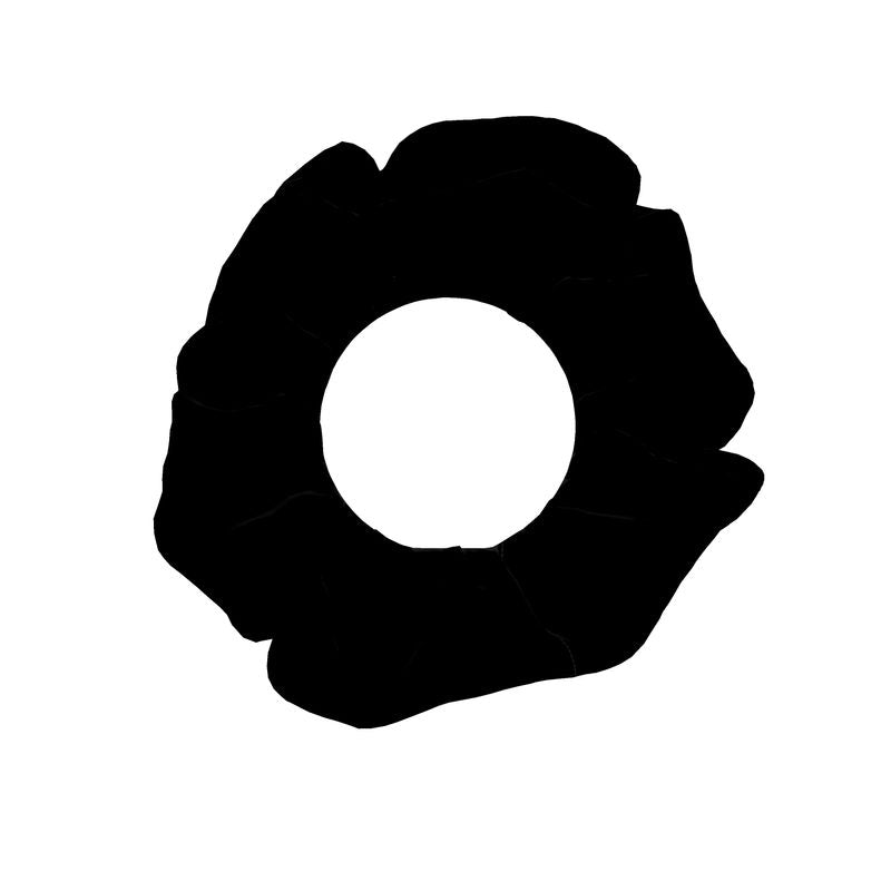 Black Gold Scrunchie 3 Pack