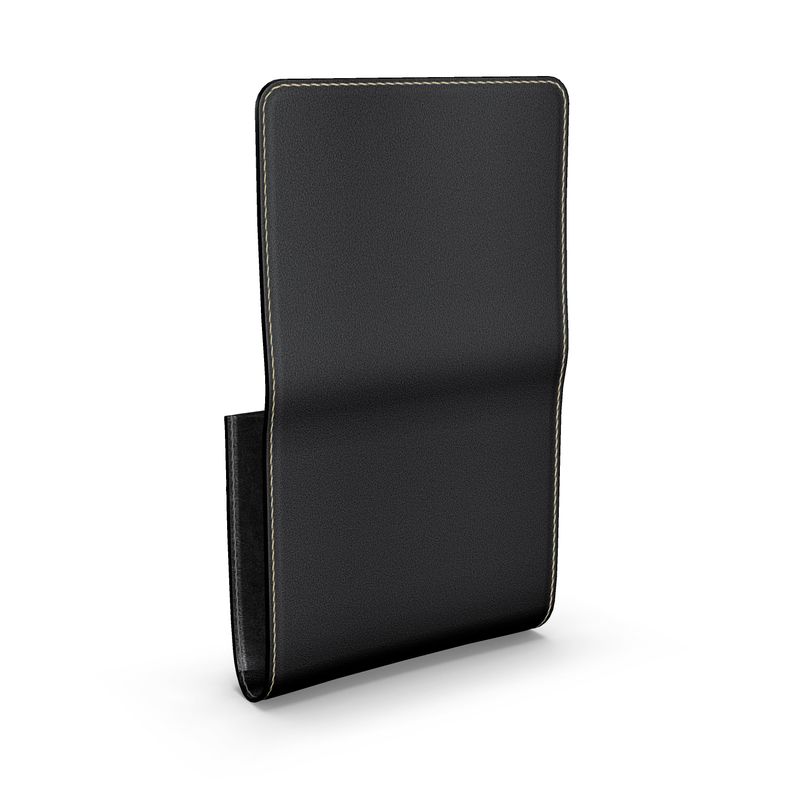 Black Gold Small Leather Foldover Purse