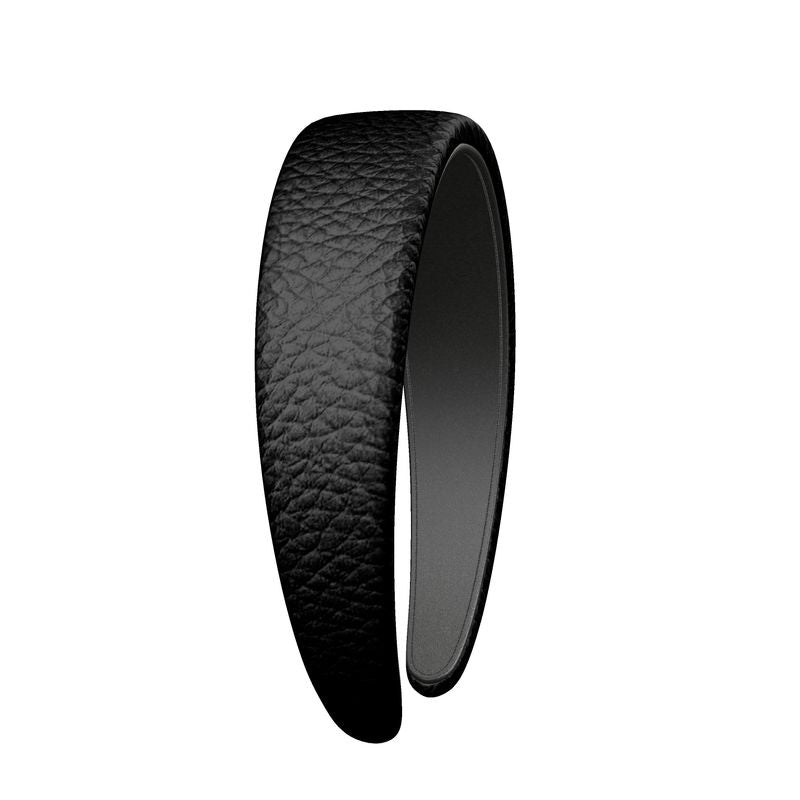 Black Gold Leather Headband