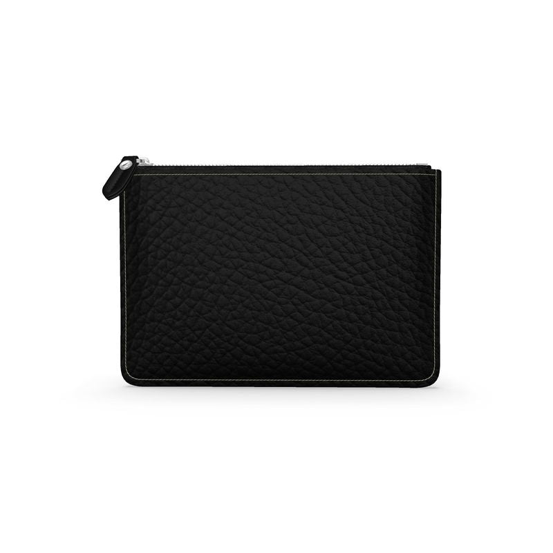 Black Gold Leather Pouch