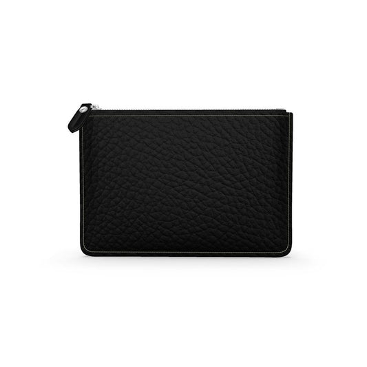 Black Gold Leather Pouch