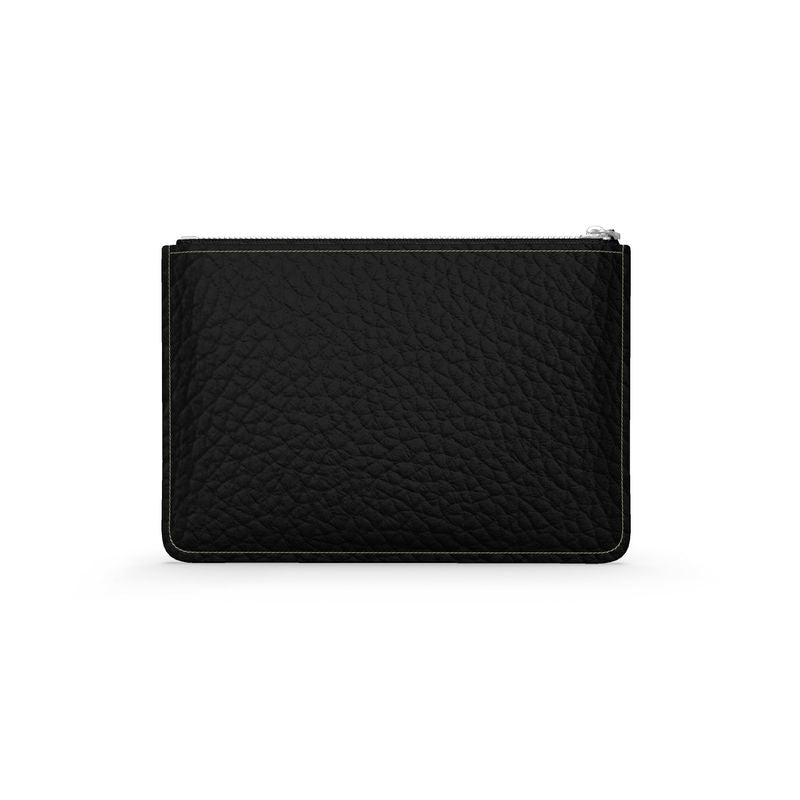 Black Gold Leather Pouch