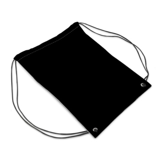 Black Gold Drawstring Sports Bag