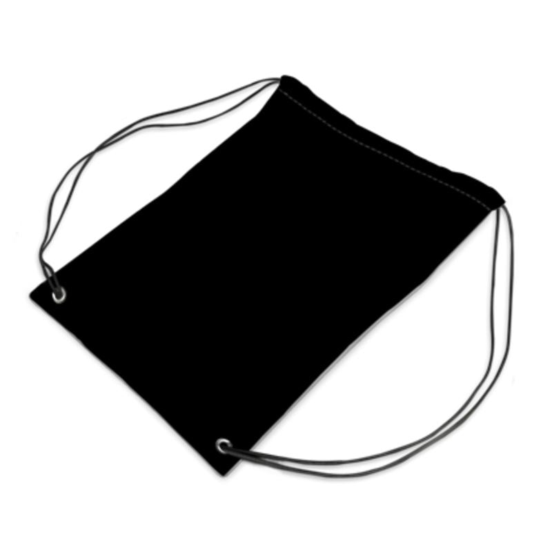 Black Gold Drawstring Sports Bag