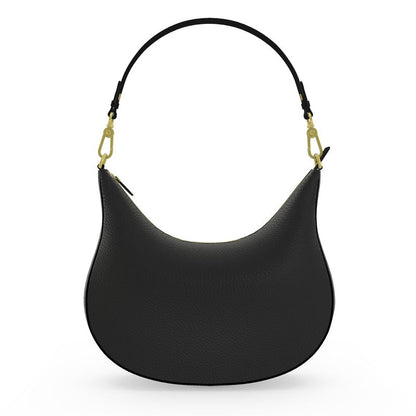 Black Gold Curve Hobo Bag