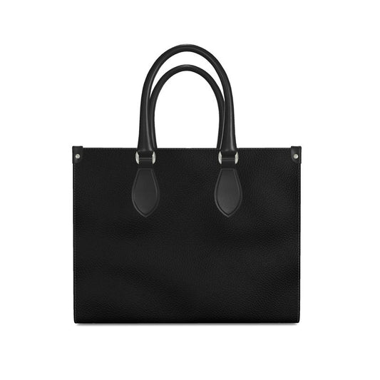 Black Gold Leather Shopper Bag