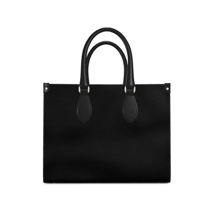 Black Gold Leather Shopper Bag