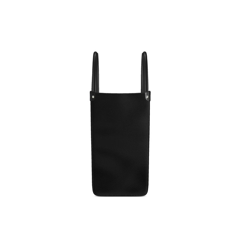 Black Gold Leather Shopper Bag