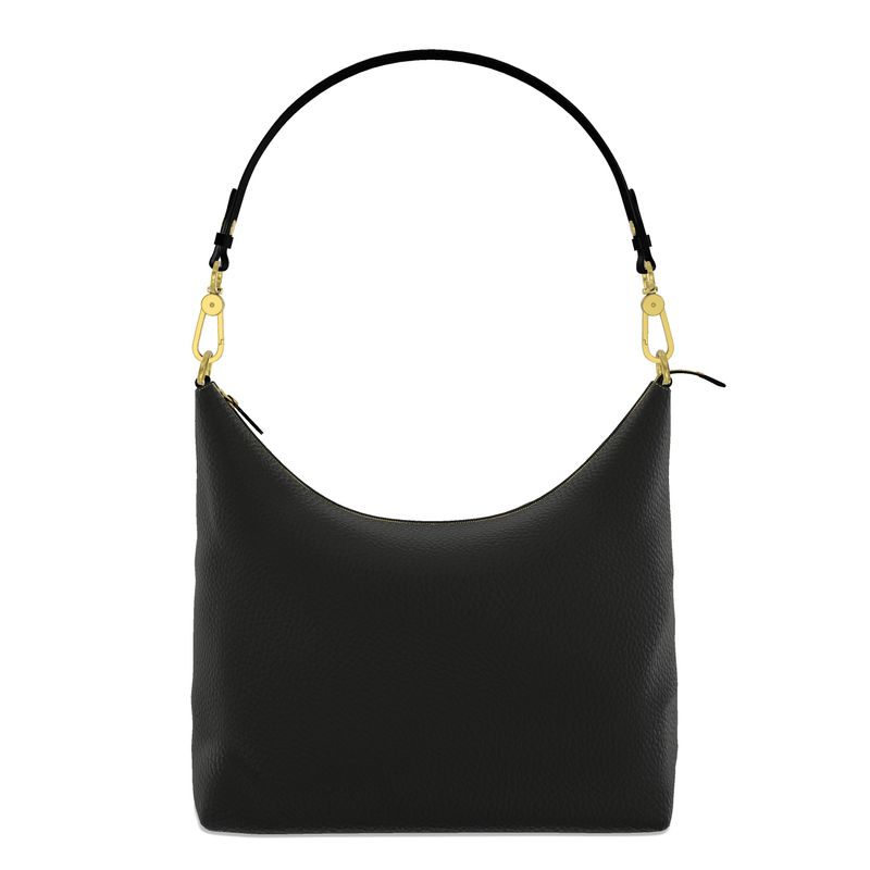Black Gold Square Hobo Bag