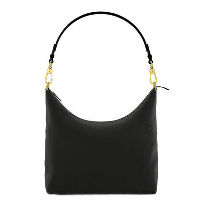Black Gold Square Hobo Bag