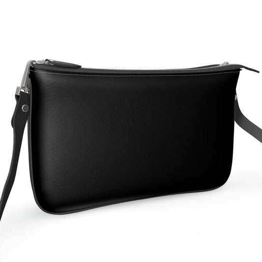 Black Gold Pochette Double Zip Bag