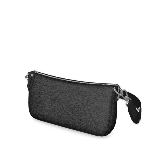 Black Gold Baguette Bag