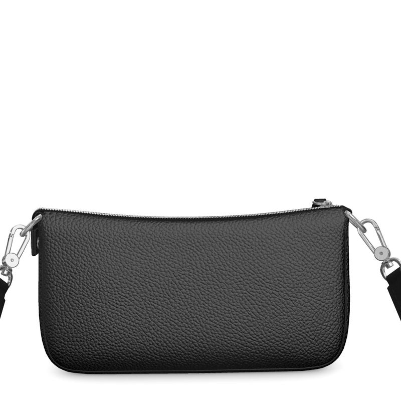 Black Gold Baguette Bag